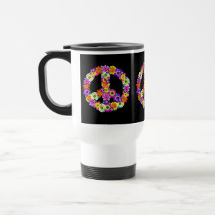 Caneca Térmica Sinal de Paz em Preto