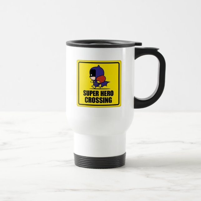 Caneca Térmica Sinal de Superherói do Batente Chibi (Direita)