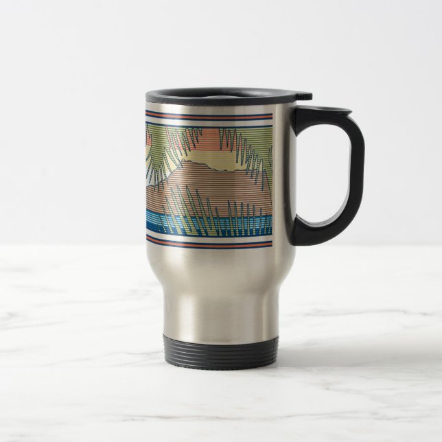Caneca Térmica Sinal de Surf havaiano Ala Moana Diamond Head (Direita)