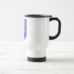 Caneca Térmica Sinal Saxão Azul Vermelho
