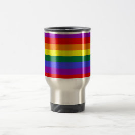Caneca Térmica Sinalizador arco-íris do orgulho LGBT