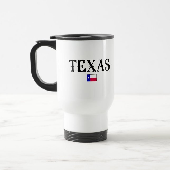 Caneca Térmica Sinalizador de Mapa Estatal do Texas EUA (Esquerda)