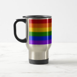Caneca Térmica Sinalizador de Orgulho gay do Rainbow