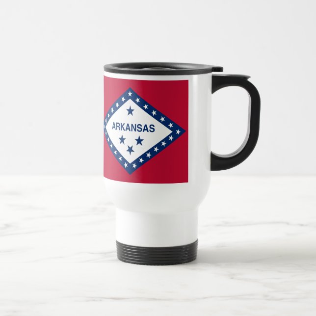 Caneca Térmica Sinalizador do Estado do Arkansas (Direita)