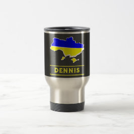 Caneca Térmica Sinalizador Ucrânia com seu nome