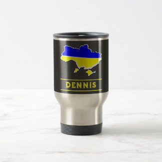 Caneca Térmica Sinalizador Ucrânia com seu nome
