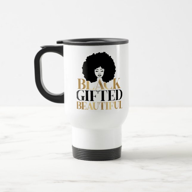 Caneca Térmica Sip in Style – Celebrate Black Gifted and Beautifu (Esquerda)