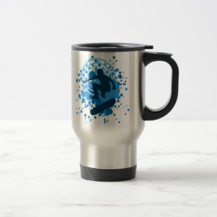 Caneca Térmica skateboard. bolhas.