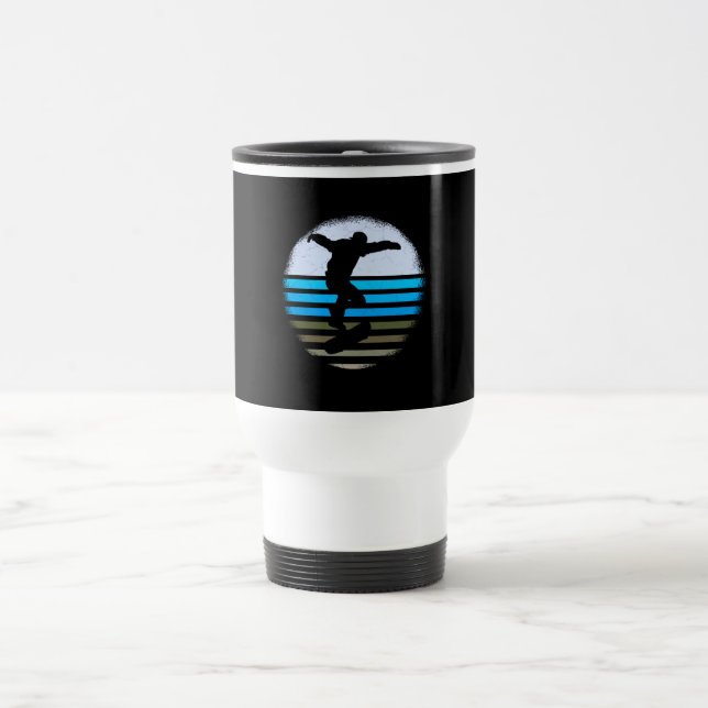 Caneca Térmica Skateboard Vintage Retro (Centro)