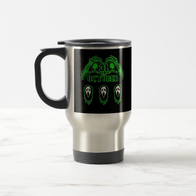 Caneca Térmica Skeleton mãos clássico Design (Esquerda)