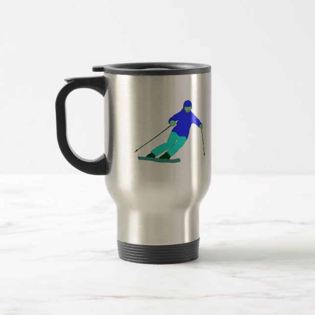 Caneca Térmica Skier Snow Skiing (Esquerda)