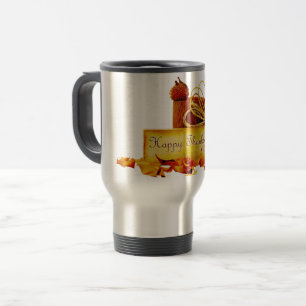 Caneca Térmica SlipperyJoe's clima quente de Ação de Graças rústi