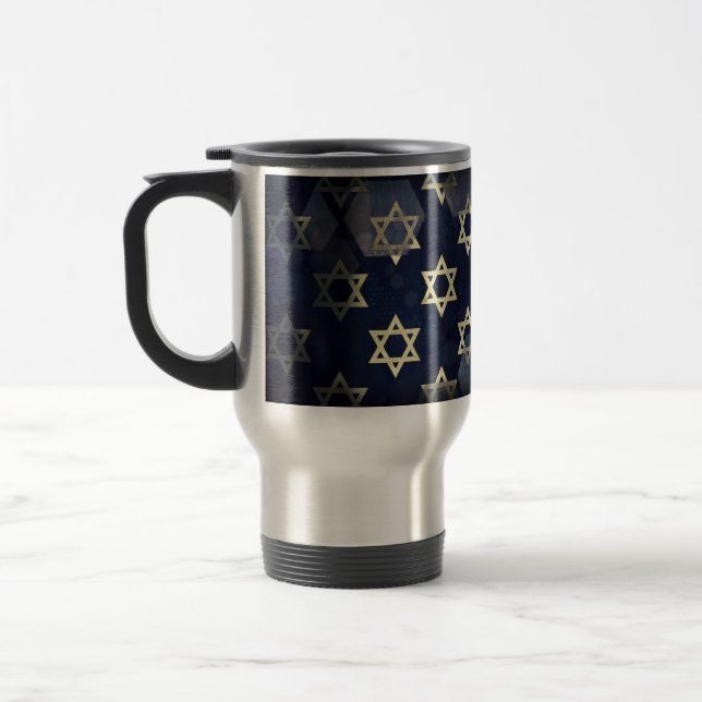 Caneca Térmica SlipperyJoe's Happy Hanukkah, estrela múltipla do  (Esquerda)