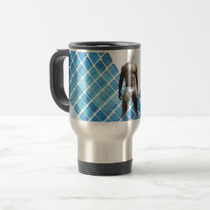 Caneca Térmica SlipperyJoe's homem musculoso abdômen definido cue