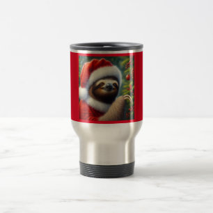Caneca Térmica Sloth Santa Claus