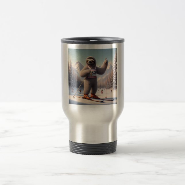 Caneca Térmica Sloth Skiing (Centro)