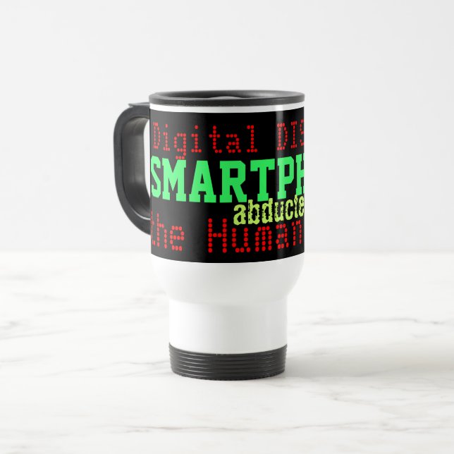 Caneca Térmica Smartphones Digital Distress Humorous Mug (Frente Esquerda)
