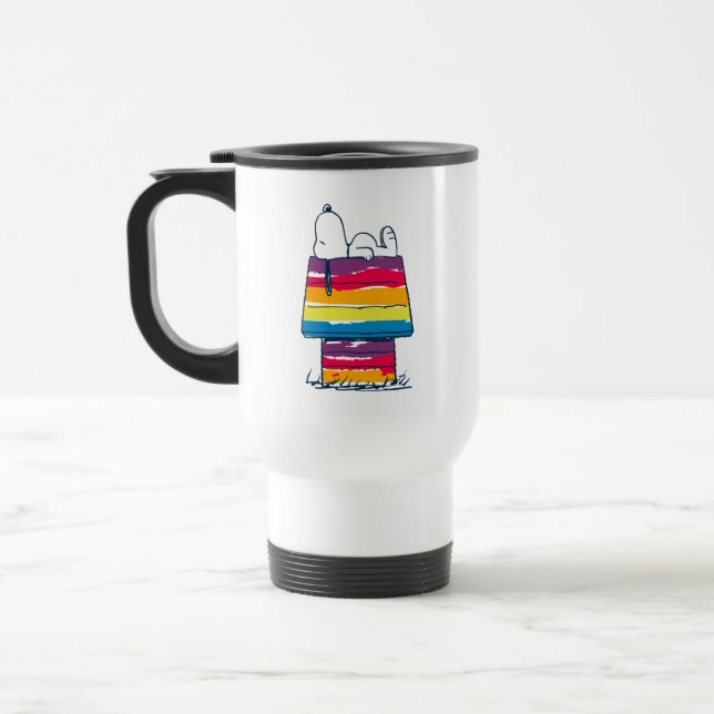 Caneca Térmica Snoopy | Rainbow Dog House (Esquerda)