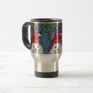 CANECA TÉRMICA SNOWMAN BODYGUARD, CHRISTMAS CARDINHEIRO REDBIRD
