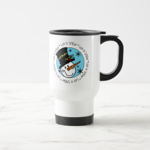 Caneca Térmica Snowman Deixe-o nevar