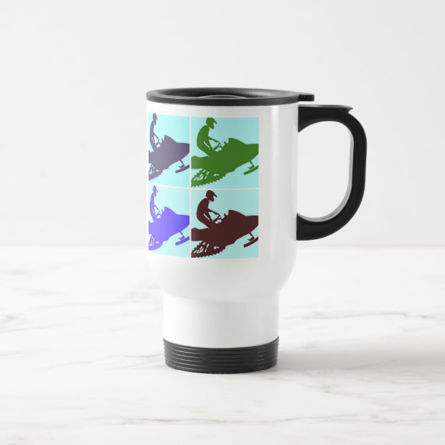 Caneca Térmica Snowmobiler/Pop Art (Direita)