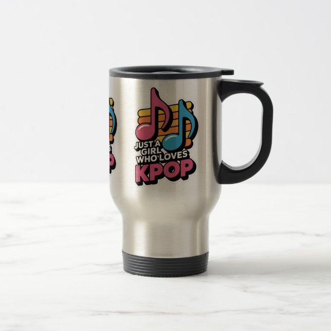 Caneca Térmica Só uma garota que ama o Kpop (Direita)