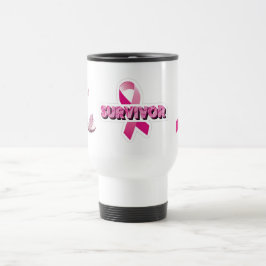 Caneca Térmica Sobrevivência do Câncer da Mama