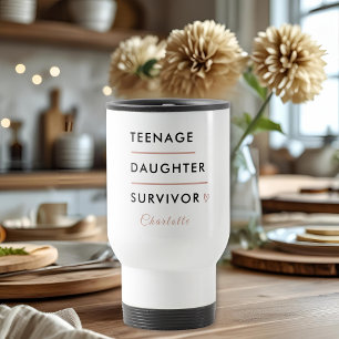 Caneca Térmica Sobrevivente Filha Adolescente Moderna Personaliza