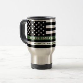 Caneca Térmica Soldado Militar de Bandeira da América do Norte, L