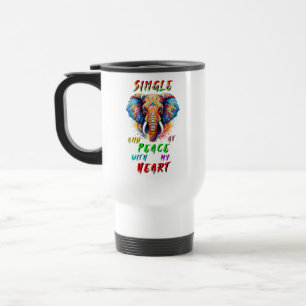 Caneca Térmica Solteiro E Em Paz Com Meu Coração