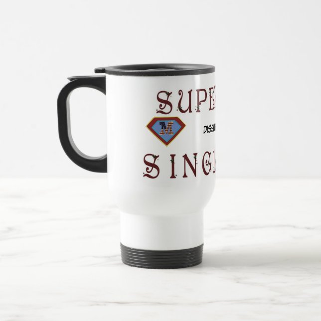 Caneca Térmica Solteiro Mãe Super Hero Mug (Esquerda)