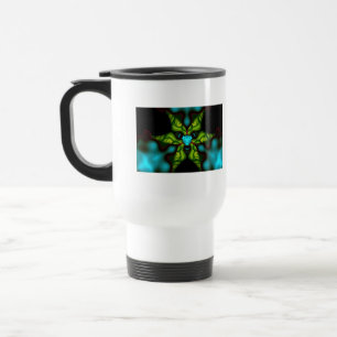 Caneca Térmica Sombras do demónio - esmeraldas e máscara amarel