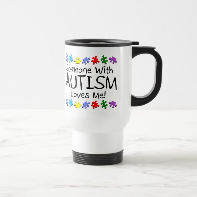 Caneca Térmica Somone com autismo ama-me (os PP) (Direita)