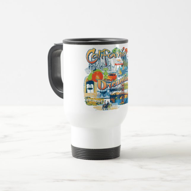 Caneca Térmica Sonho da Califórnia (Frente Esquerda)