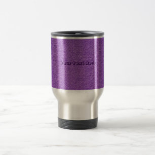 Caneca Térmica Sonhos de Denim Roxo - aspecto do material de jean