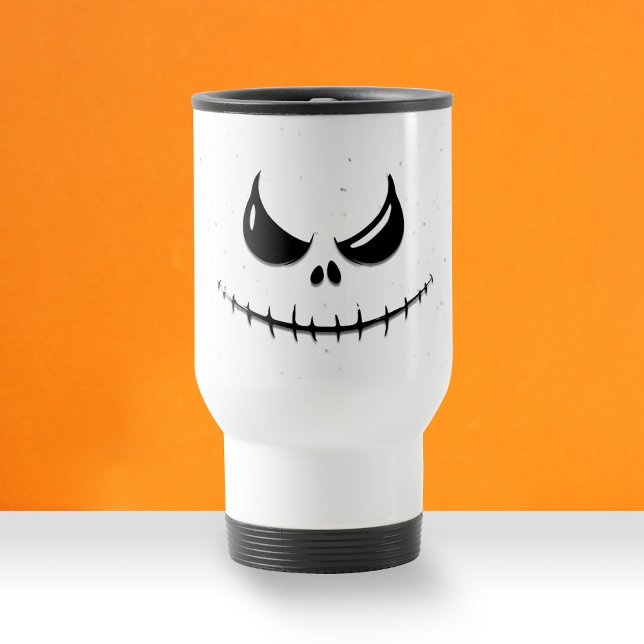 Caneca Térmica Sorriso Assustador do Halloween (Criador carregado)