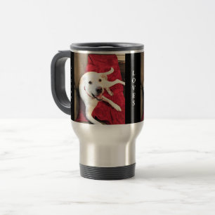 Caneca Térmica Sorriso Cachorro Vermelho e Dia de os namorados Ne