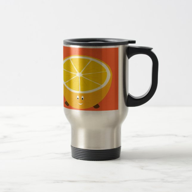 Caneca Térmica Sorriso caráter parcialmente alaranjado (Direita)