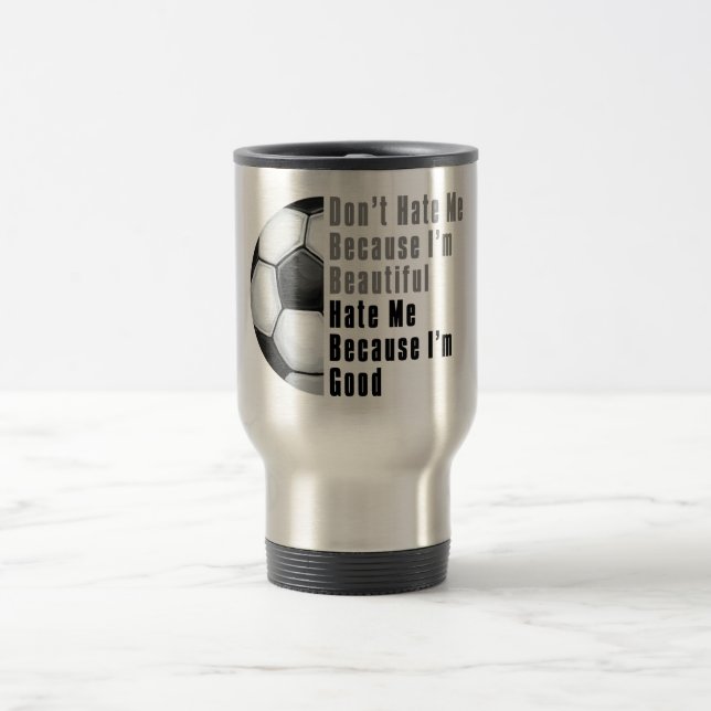 Caneca Térmica Sou Bonita, Sou Boa Bola De Futebol (Centro)