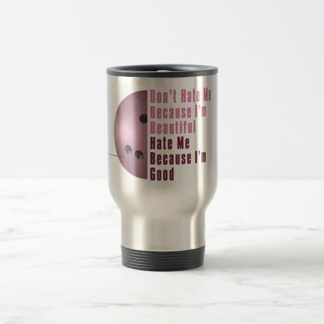 Caneca Térmica Sou Bonita, Sou Boa Rosa De Boliche (Centro)