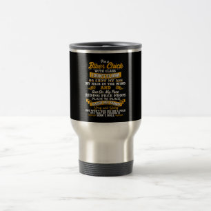 Caneca Térmica Sou um Presente de Pintinho Biker para Motociclist