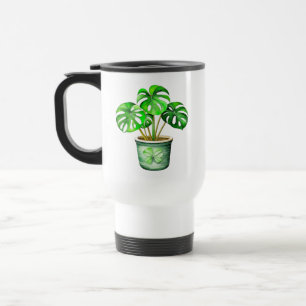 Caneca Térmica Sou uma Monstera sem o meu café   Arma Funerária
