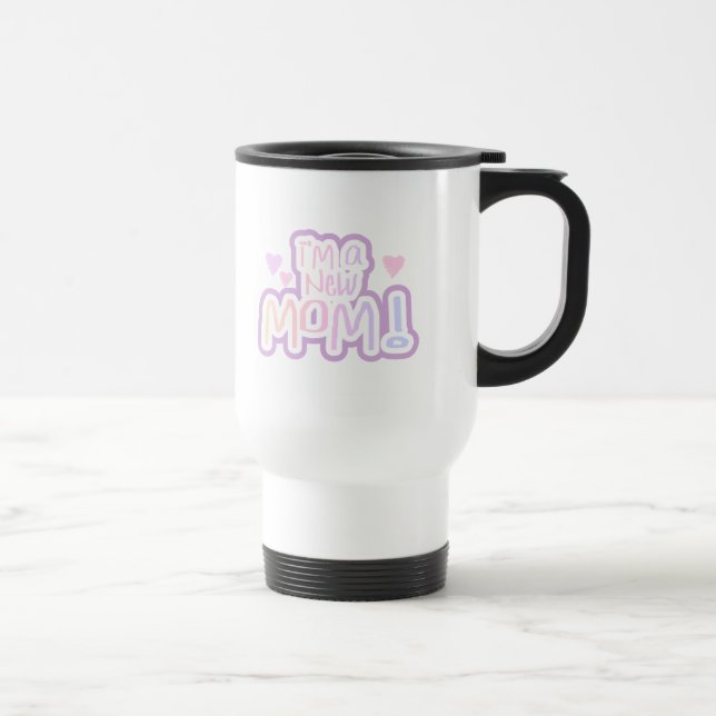Caneca Térmica Sou uma nova mãe Camisetas e presentes (Direita)