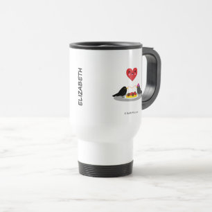 Caneca Térmica Spaghetti Meatball Data Romântica Adicione seu n