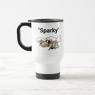 Caneca Térmica "Sparky", o desenho P-38 Lightning