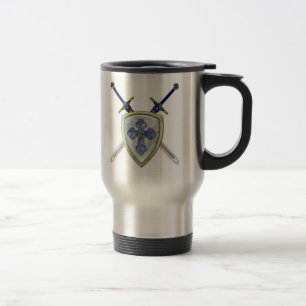 Caneca Térmica St Michael - espadas e protetor