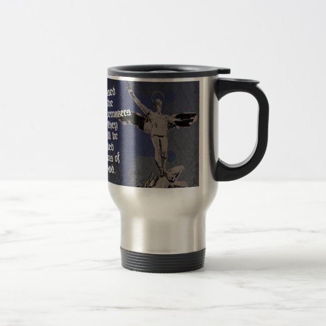 Caneca Térmica St Michael - santo padroeiro dos agentes da (Direita)