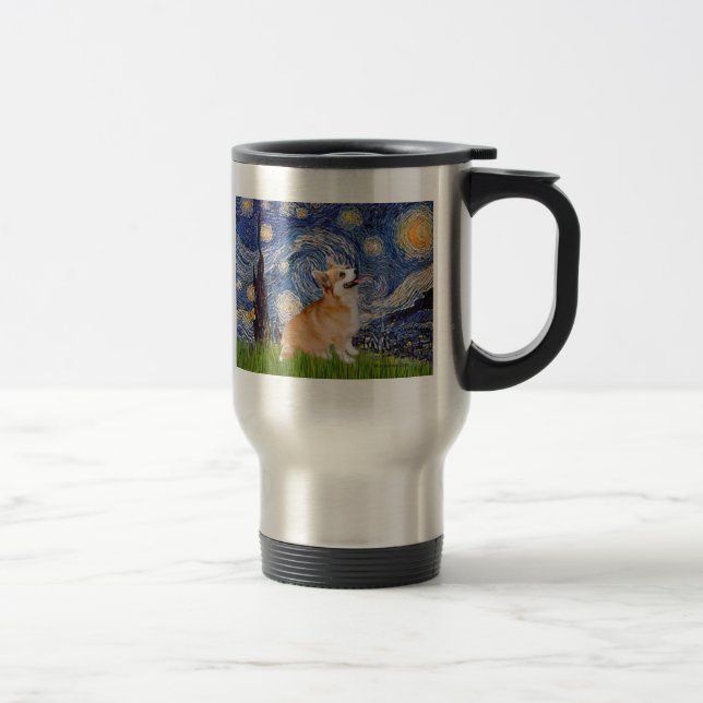 Caneca Térmica Starry Night - Pembroke Welsh Corgi 7b (Direita)