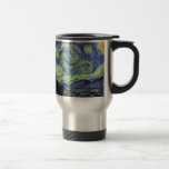 Caneca Térmica Starry Night por van Gogh<br><div class="desc">Van Gogh era obcecado pelo simbolismo de objetos luminosos e de cor. A lâmpada era um símbolo de calma e segurança. A estrela simbolizou a fé, e a luz gasosa, as realidades humanas. O azul ultramarino profundo era infinito, enquanto o vermelho e o verde expressavam "essas coisas terríveis, as paixões...</div>
