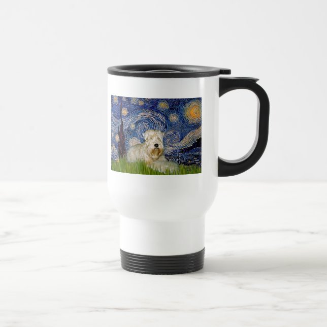 Caneca Térmica Starry Night - Wheaten Terrier 1 (Direita)
